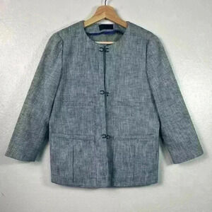 Piazza Sempione Size Italy 42 (US Small) Blue Women's Blazer
